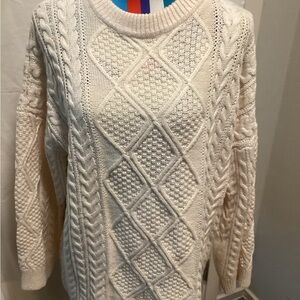 NWOT - Womens Turtleneck Cable Knit Long Sleeve Pullover Sweater